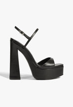 Arlene Leather Sandal 5 Black Leather - Schutz Shoes