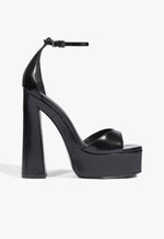 Tate Platform Sandal 5 Black Leather - Schutz Shoes