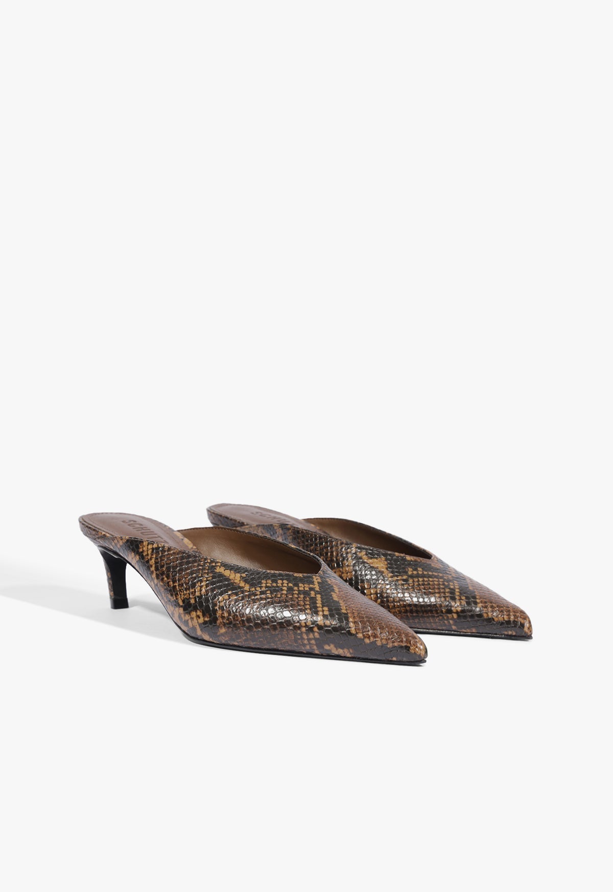 Loren Mid Leather Pump - Schutz Shoes