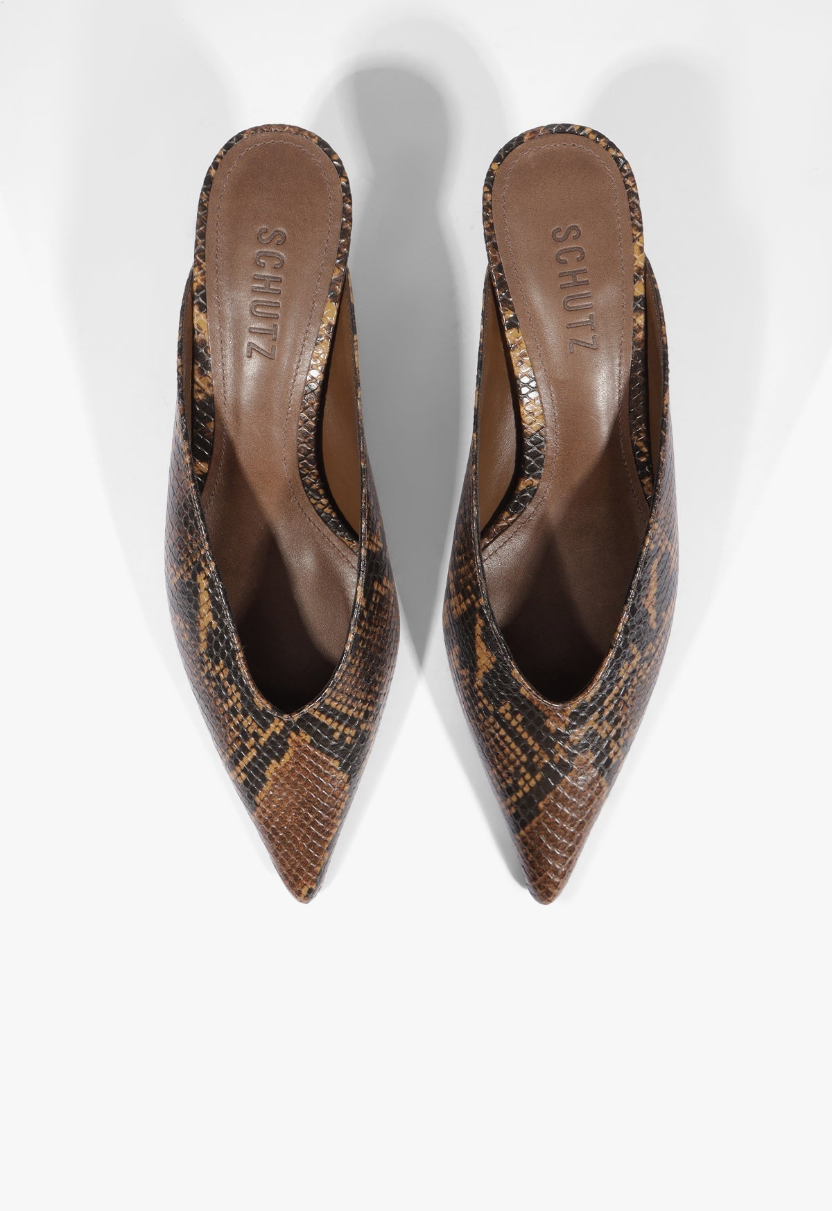 Loren Mid Leather Pump - Schutz Shoes