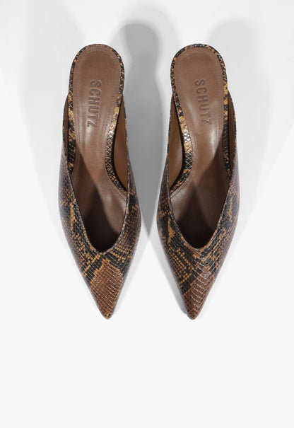 Loren Mid Leather Pump - Schutz Shoes