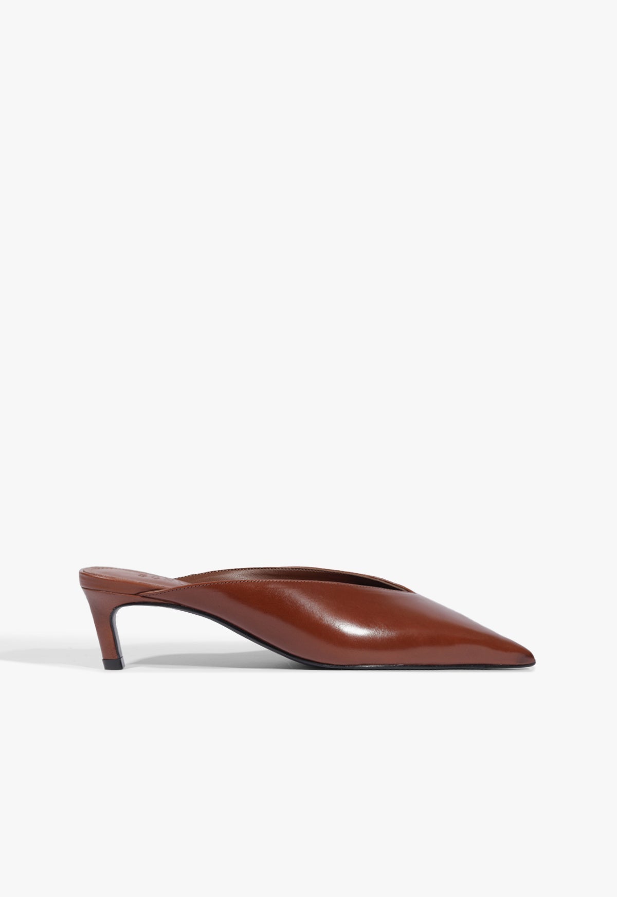 Loren Mid Leather Pump 5 Warm Toffee Leather - Schutz Shoes