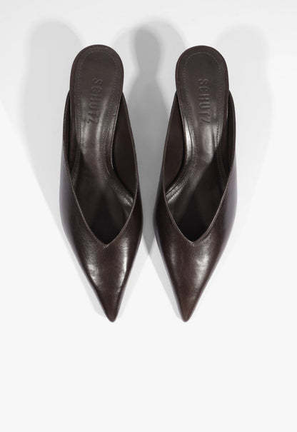 Loren Mid Leather Pump - Schutz Shoes