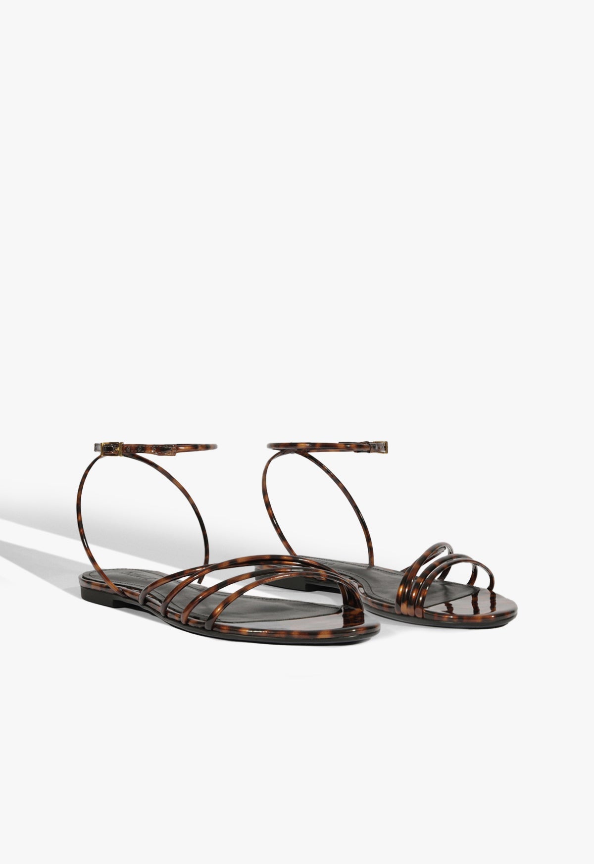 Inez Animal Print Leather Flat Sandal - Schutz Shoes