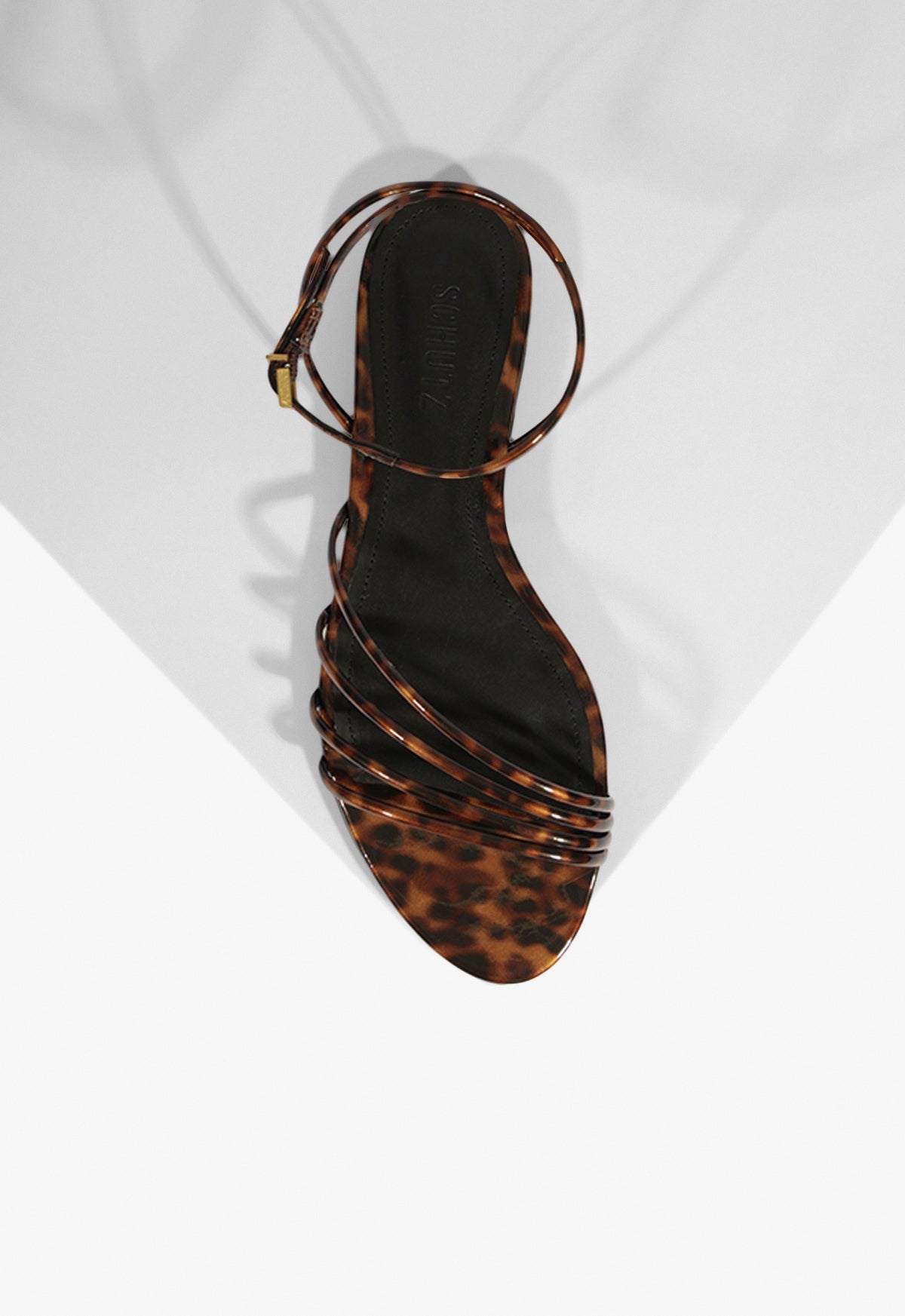 Inez Animal Print Leather Flat Sandal - Schutz Shoes