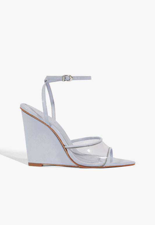 Elodie Vinyl Sandal 5 Lavander Sky Vinyl - Schutz Shoes
