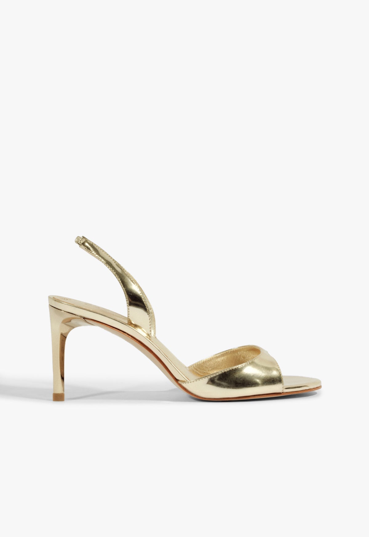 Scarlett Sling Mid Metallic Sandal 5 Gold Metallic - Schutz Shoes