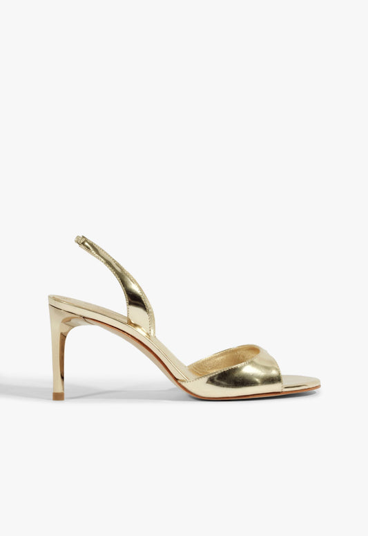 Scarlett Sling Mid Metallic Sandal 5 Gold Metallic - Schutz Shoes