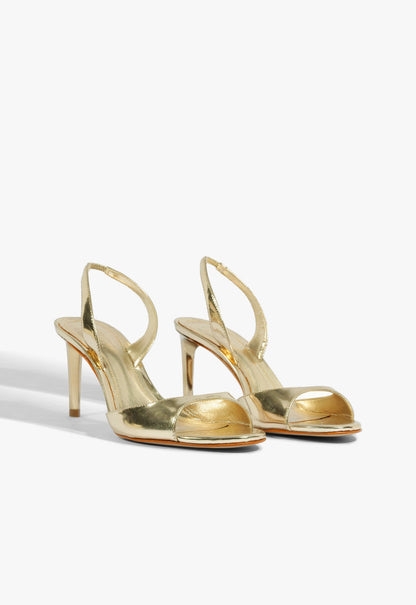 Scarlett Sling Mid Metallic Sandal - Schutz Shoes
