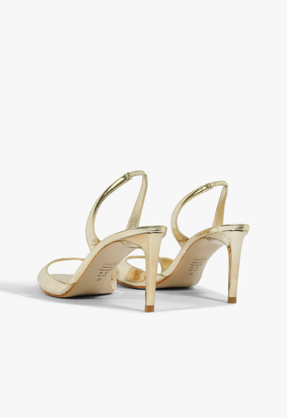 Scarlett Sling Mid Metallic Sandal - Schutz Shoes