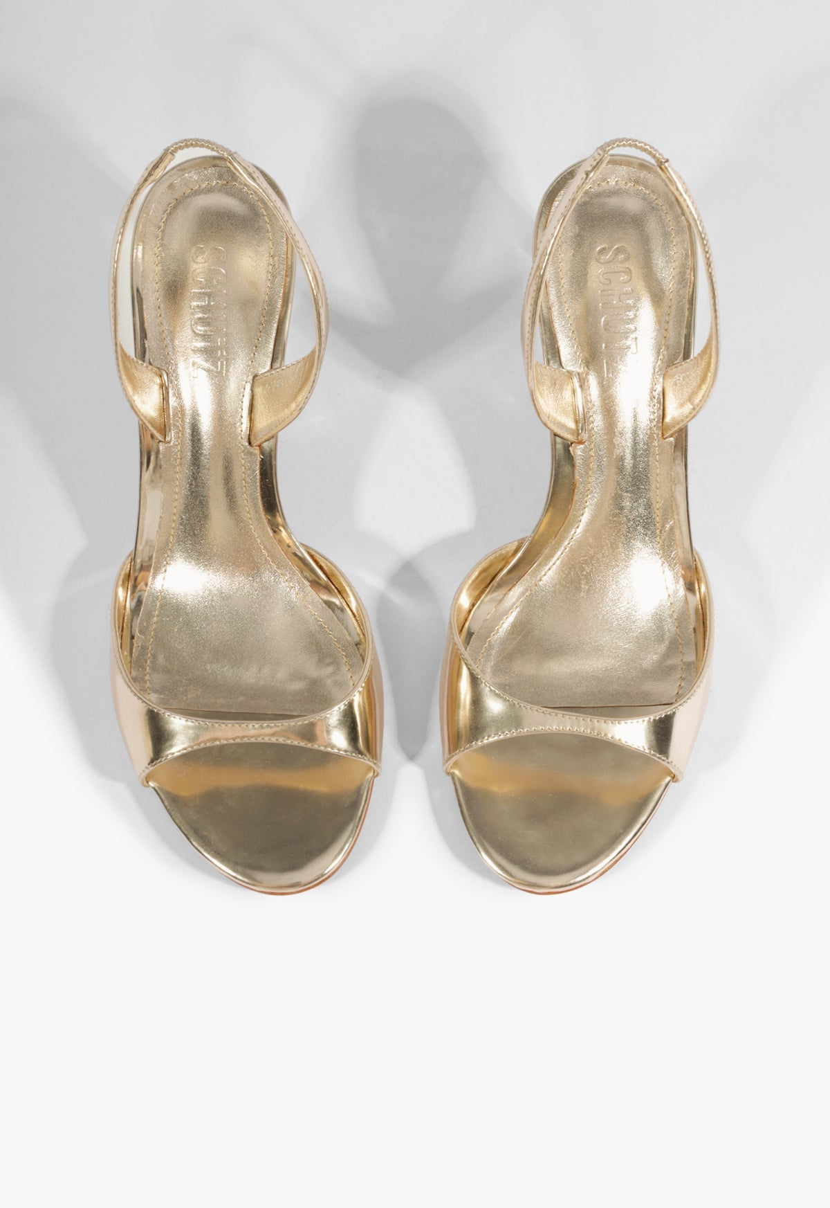 Scarlett Sling Mid Metallic Sandal - Schutz Shoes