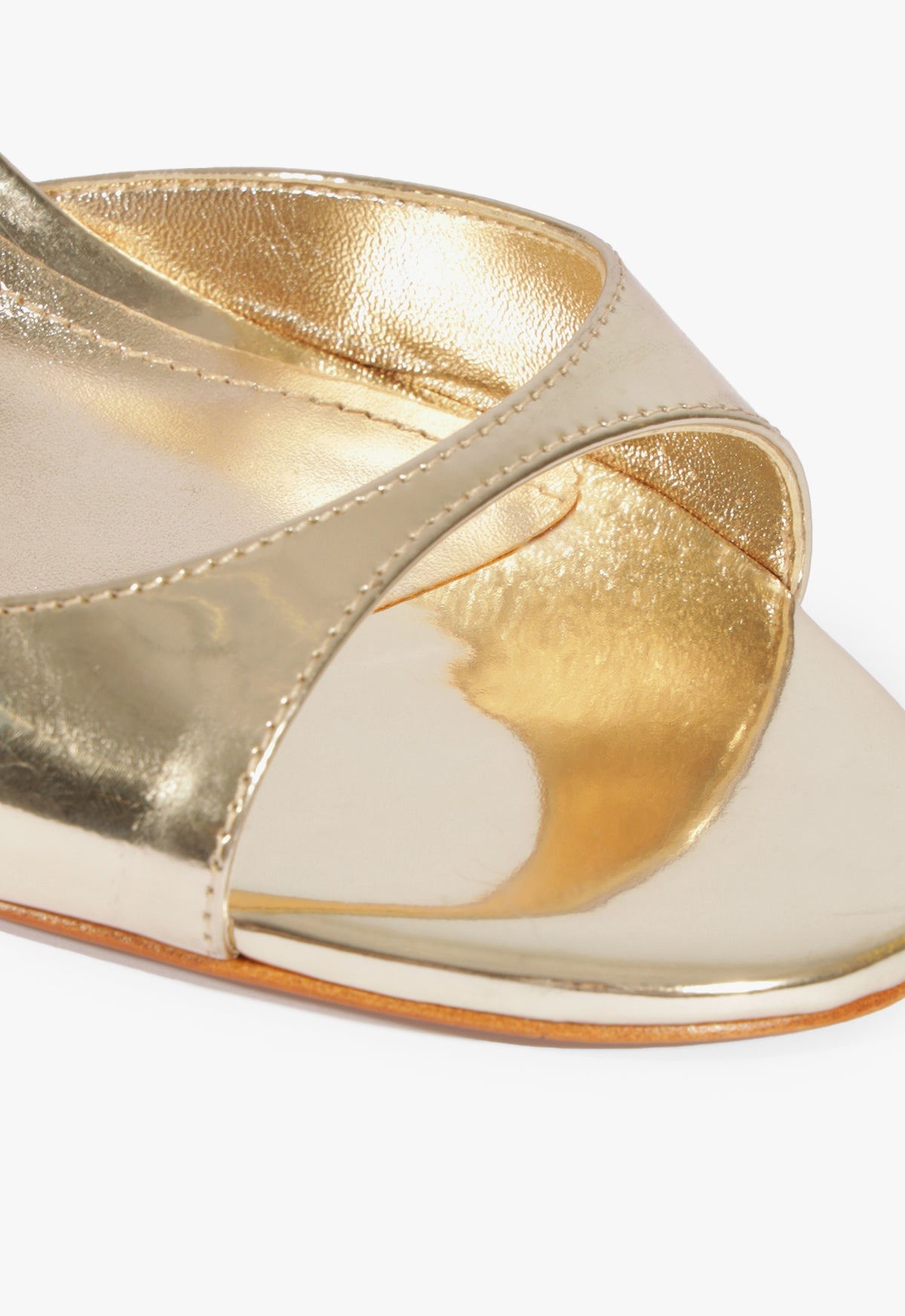 Scarlett Sling Mid Metallic Sandal - Schutz Shoes