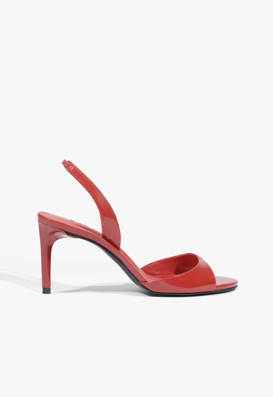 Scarlett Sling Mid Patent Sandal 5 Scarlet Patent - Schutz Shoes