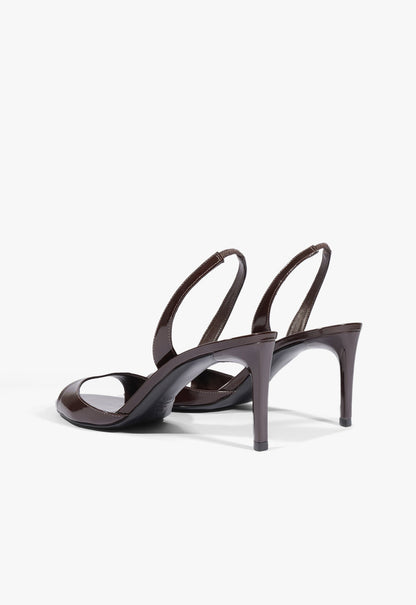 Scarlett Sling Mid Patent Leather Sandal - Schutz Shoes