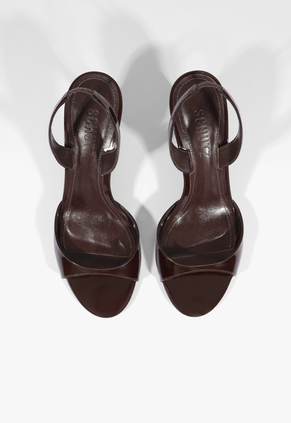 Scarlett Sling Mid Patent Leather Sandal - Schutz Shoes