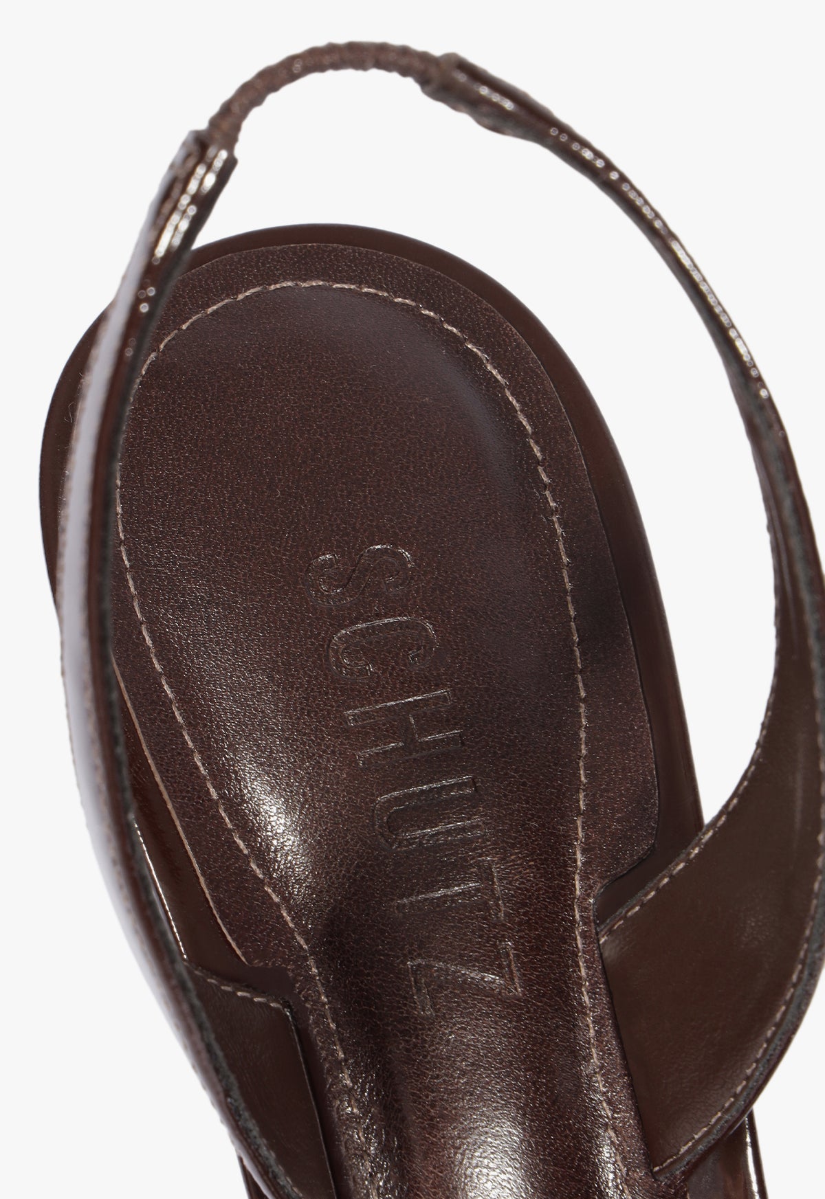 Scarlett Sling Mid Patent Leather Sandal - Schutz Shoes