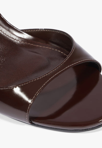 Scarlett Sling Mid Patent Leather Sandal - Schutz Shoes