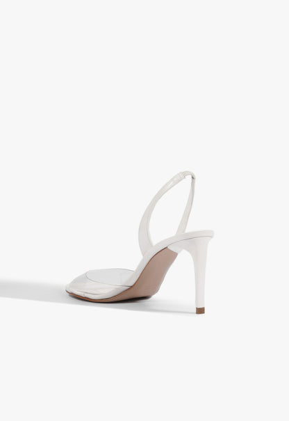 Scarlett Sling Mid Vinyl Patent Sandal - Schutz Shoes