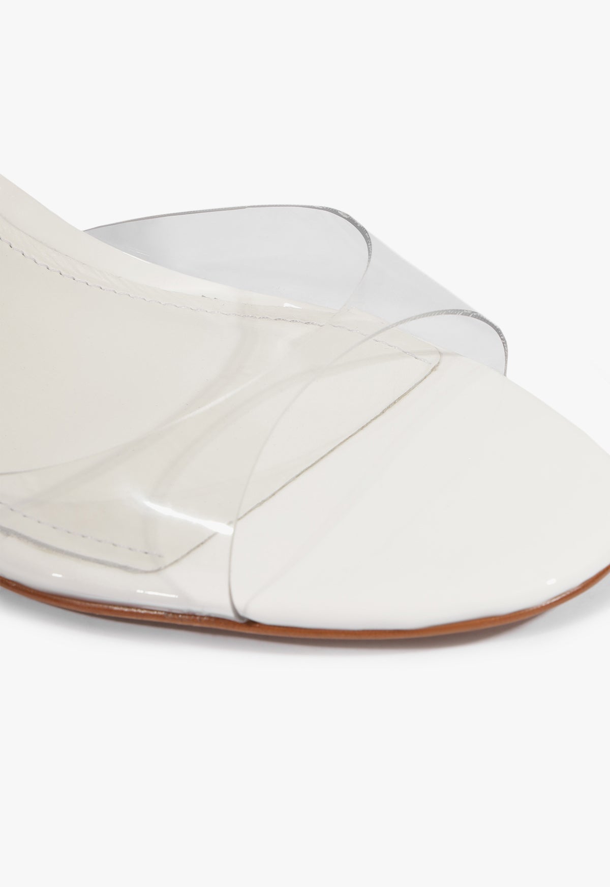 Scarlett Sling Mid Vinyl Patent Sandal - Schutz Shoes