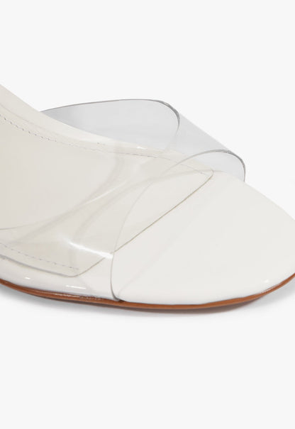 Scarlett Sling Mid Vinyl Patent Sandal - Schutz Shoes