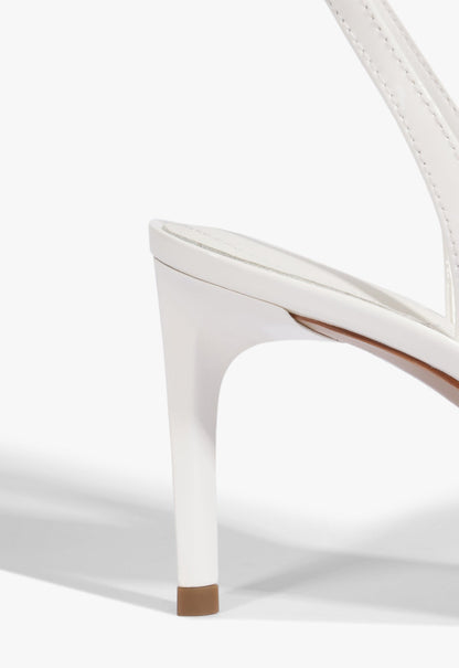 Scarlett Sling Mid Vinyl Patent Sandal - Schutz Shoes