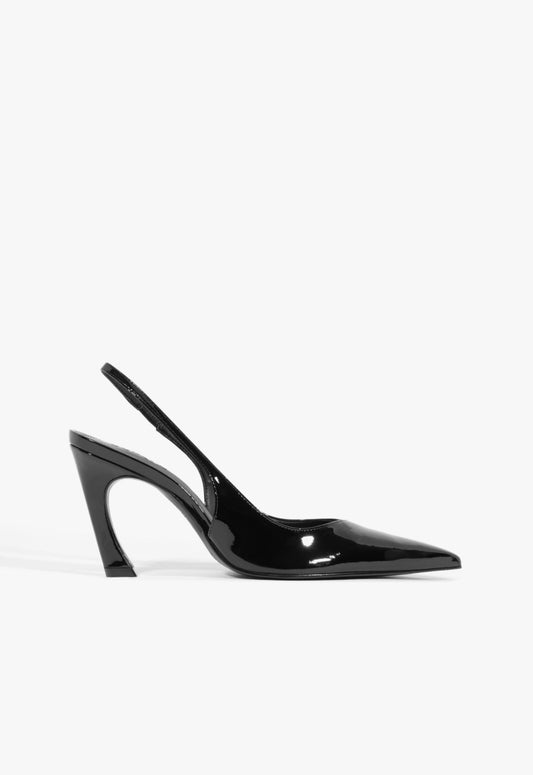 Lexi Sling Patent Pump 5 Black Patent - Schutz Shoes