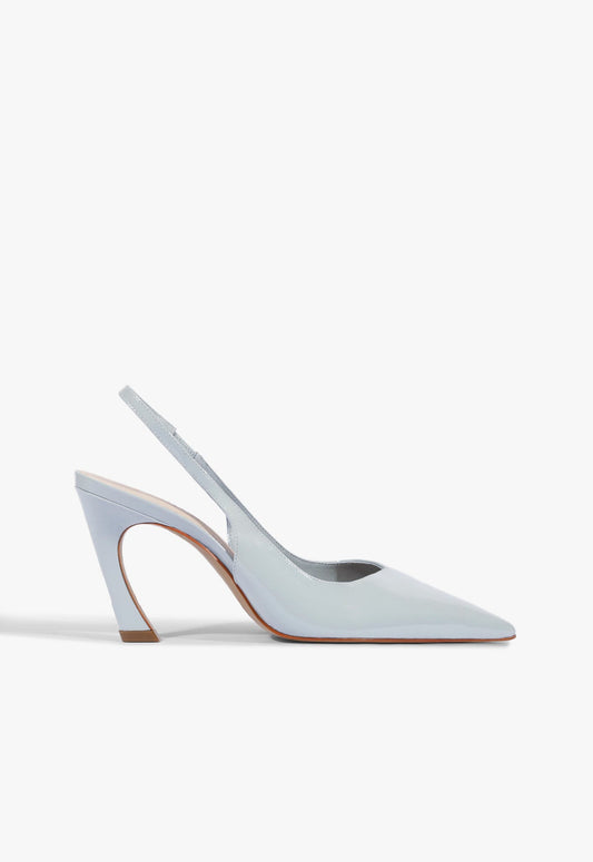Lexi Mid Patent Pump 5 Light Azure Patent - Schutz Shoes