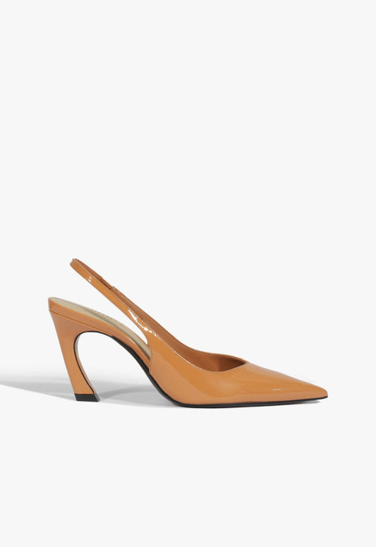 Lexi Mid Patent Pump 5 Earth Clay Patent - Schutz Shoes