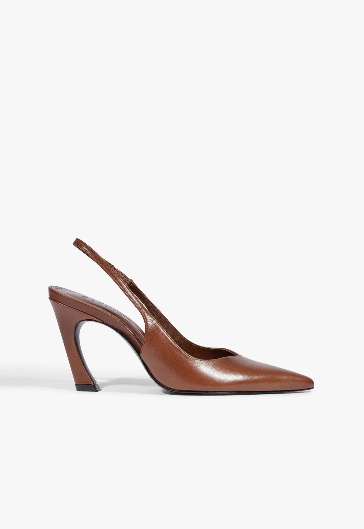 Lexi Sling Leather Pump 5 Warm Toffee Leather - Schutz Shoes