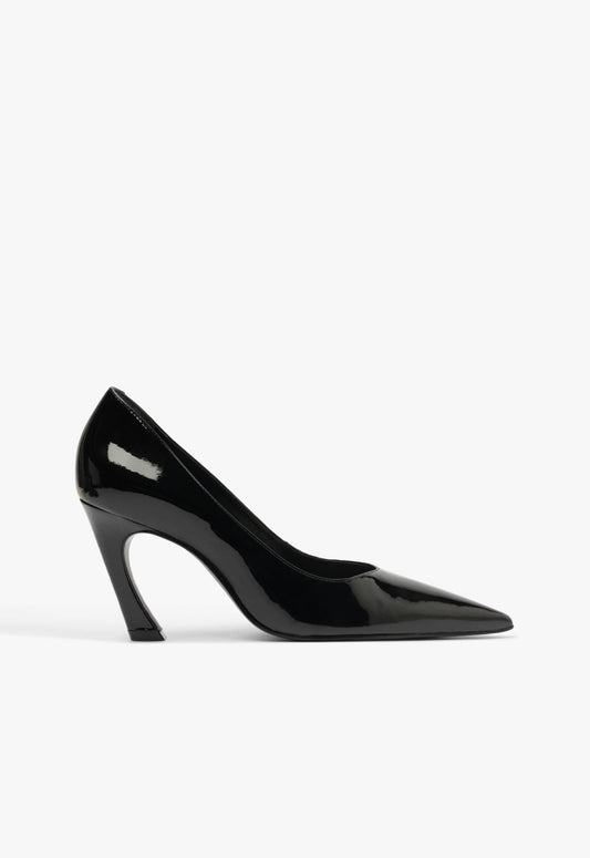Lexi Lo Patent Pump 5 Black Patent - Schutz Shoes