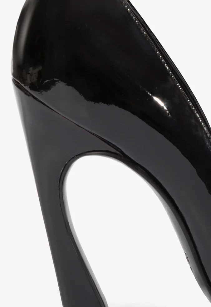 Lexi High Sculptural Black Pump - Schutz Shoes