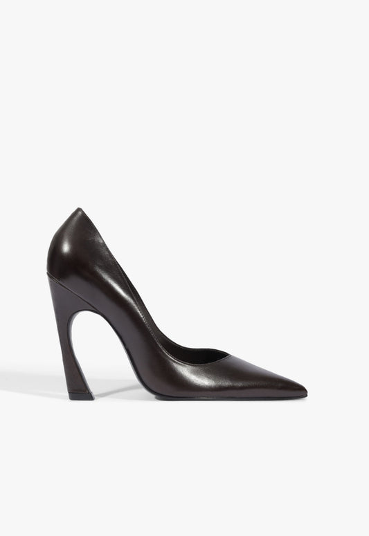 Lexi Leather Pump 5 Dark Brown Leather - Schutz Shoes