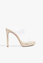 Ariella Raffia Platform Sandal 5 Beige Synthetic - Schutz Shoes