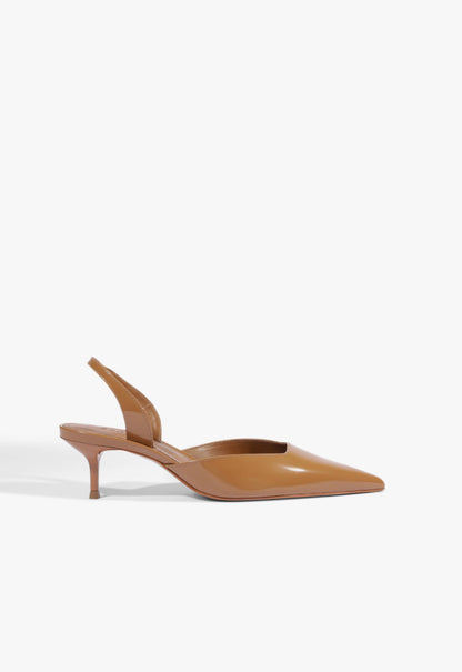 Paola Mid Patent Pump 5 Miele Patent - Schutz Shoes