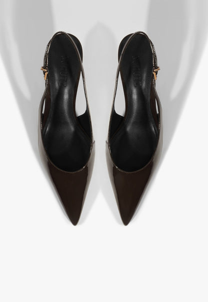 Paola Mid Patent Leather Pump - Schutz Shoes