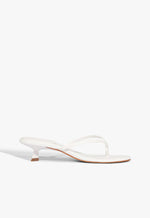 Carolyn Leather Sandal 5 White Leather - Schutz Shoes