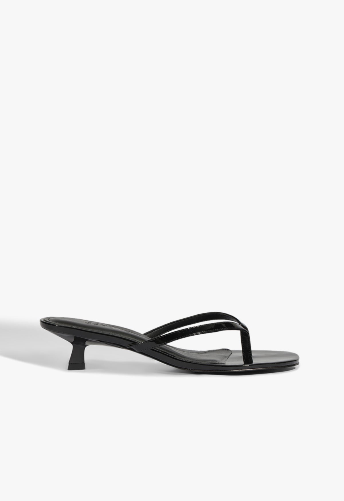 Carolyn Patent Sandal 5 Black Patent - Schutz Shoes