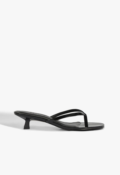Carolyn Patent Sandal 5 Black Patent - Schutz Shoes