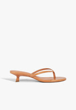 Carolyn Leather Sandal 5 Earth Clay Leather - Schutz Shoes