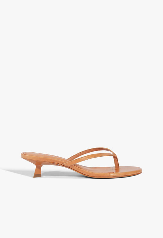 Carolyn Leather Sandal 5 Earth Clay Leather - Schutz Shoes