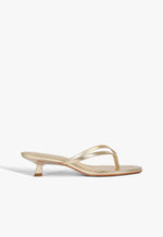 Carolyn Metallic Leather Sandal 5 Platinum Metallic - Schutz Shoes
