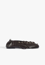 Lola Leather Flat 5 Maplewood Leather - Schutz Shoes