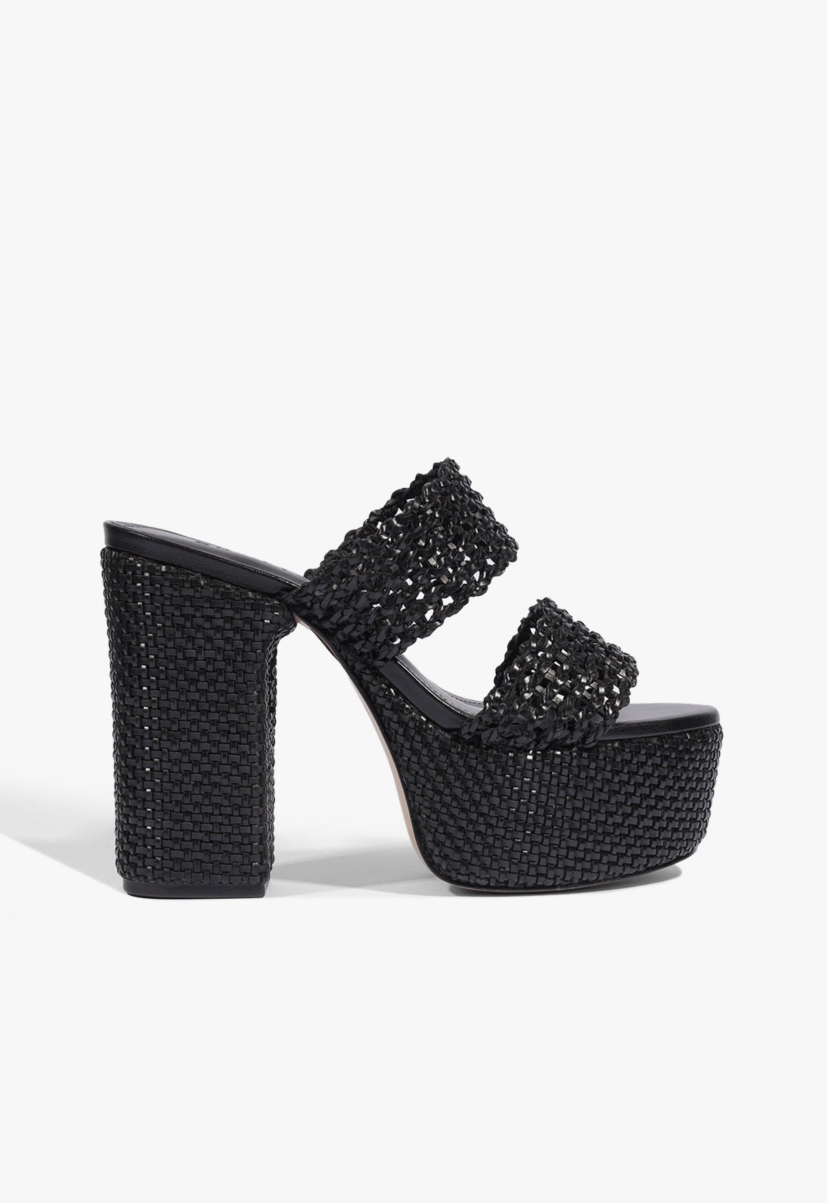 Aberdeen Platform Sandal 5 Black Synthetic - Schutz Shoes