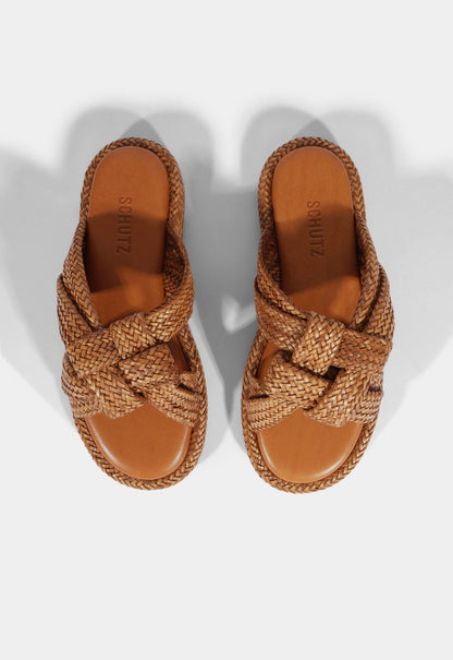 Kali Brown Sporty Sandal - Schutz Shoes