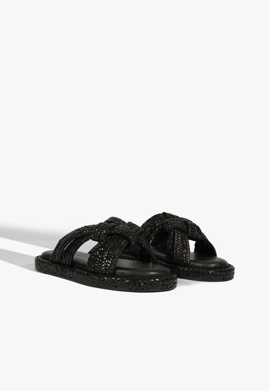 Kali Black Sporty Sandal - Schutz Shoes