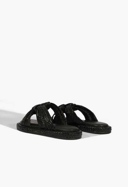Kali Black Sporty Sandal - Schutz Shoes