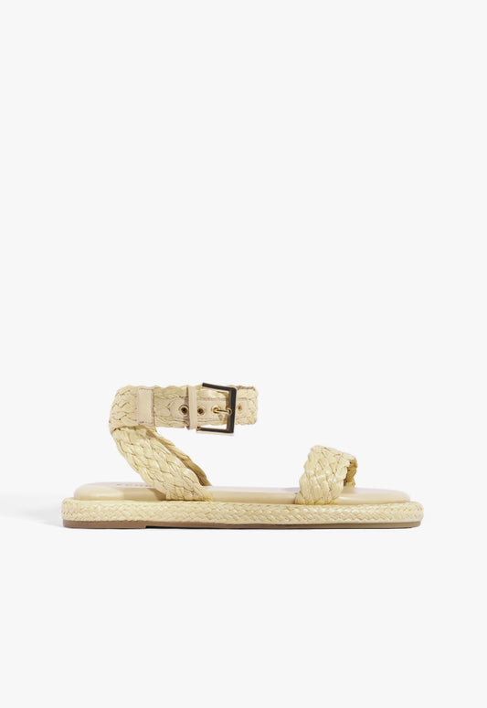 Ayana Sandal 5 Natural Nibs Synthetic - Schutz Shoes