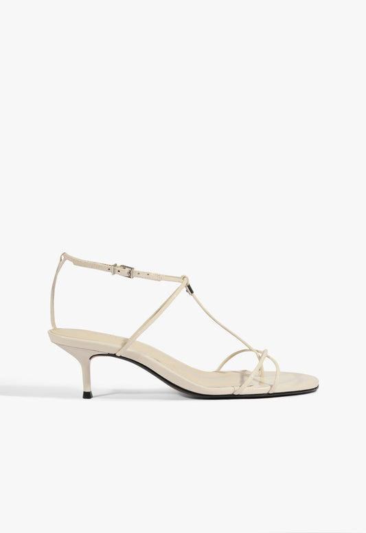 Jules Mid Sandal 5 Sugar White Patent - Schutz Shoes