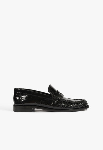 Tyche Patent Leather Flat 5 Black Patent - Schutz Shoes