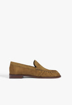 Tyla Suede Flat 5 Dried Olive Suede - Schutz Shoes